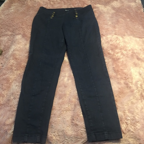 Forever 21 Pants - Navy sailor front skinny pants